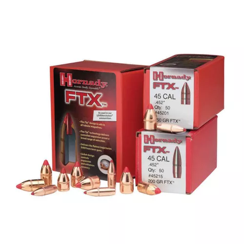 Hornady 35105 FTX35 Cal .358 200 gr Flex Tip eXpanding 100 Per Box 15 Case UPC: 090255351057