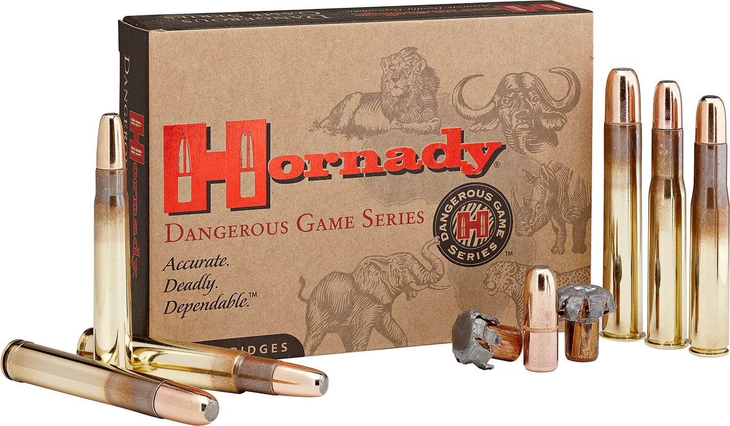 Hornady 82614 Dangerous Game458Lott 500gr DGX Bonded 20 Per Box/6 Case