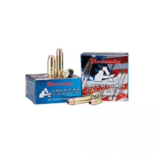 Hornady American Gunner Hyper Velocity Centerfire Ammunition, 357 Magnum, Hornady XTP Hollow Point, 125 Grain – 25 Cartridge Box ( 25 / 1 )