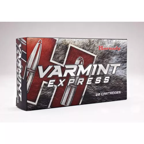 Hornady Varmint Express Hyper Velocity Centerfire Ammunition, 22-250 Remington, Hornady V-Max, 50 Grain – 20 Cartridge Box ( 20 / 1 )