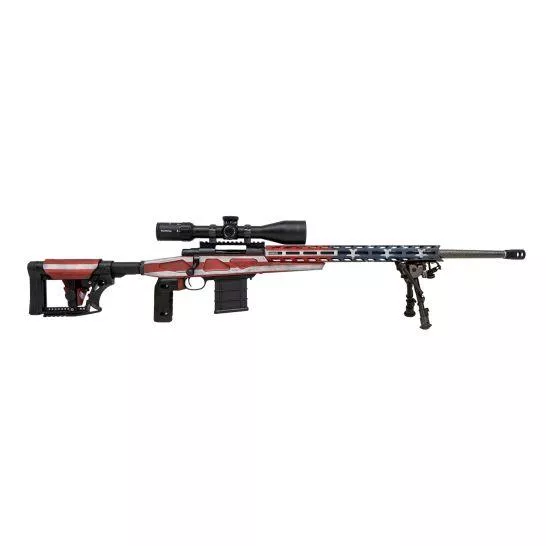 Howa M1500 Rifle 6.5 Creedmoor 10rd Magazines (3) 24″ Barrel US Flag MDT Grip
