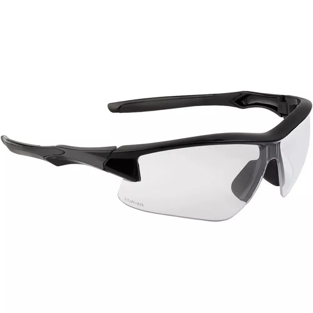 Howard Leight UVEX Acadia Shooting Glasses Black with Clear Lens
