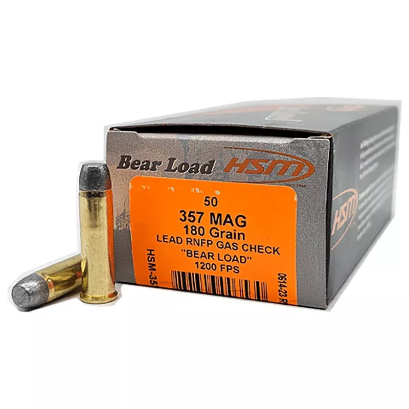 HSM 454C4N Bear Load 454 Casull 325 gr Wide Flat Nose 50 Per Box/ 10 Case