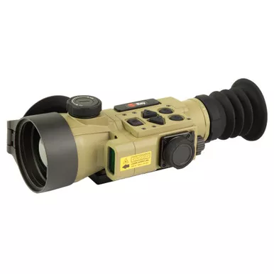 IRAYUSA Hybrid Compact, Thermal Sight, 3.5X Magnification, 50mm Objective, Multiple Reticles, 1440x1080 AMOLED Display, Cerakote Finish, Tan IRAY-HCH50R
