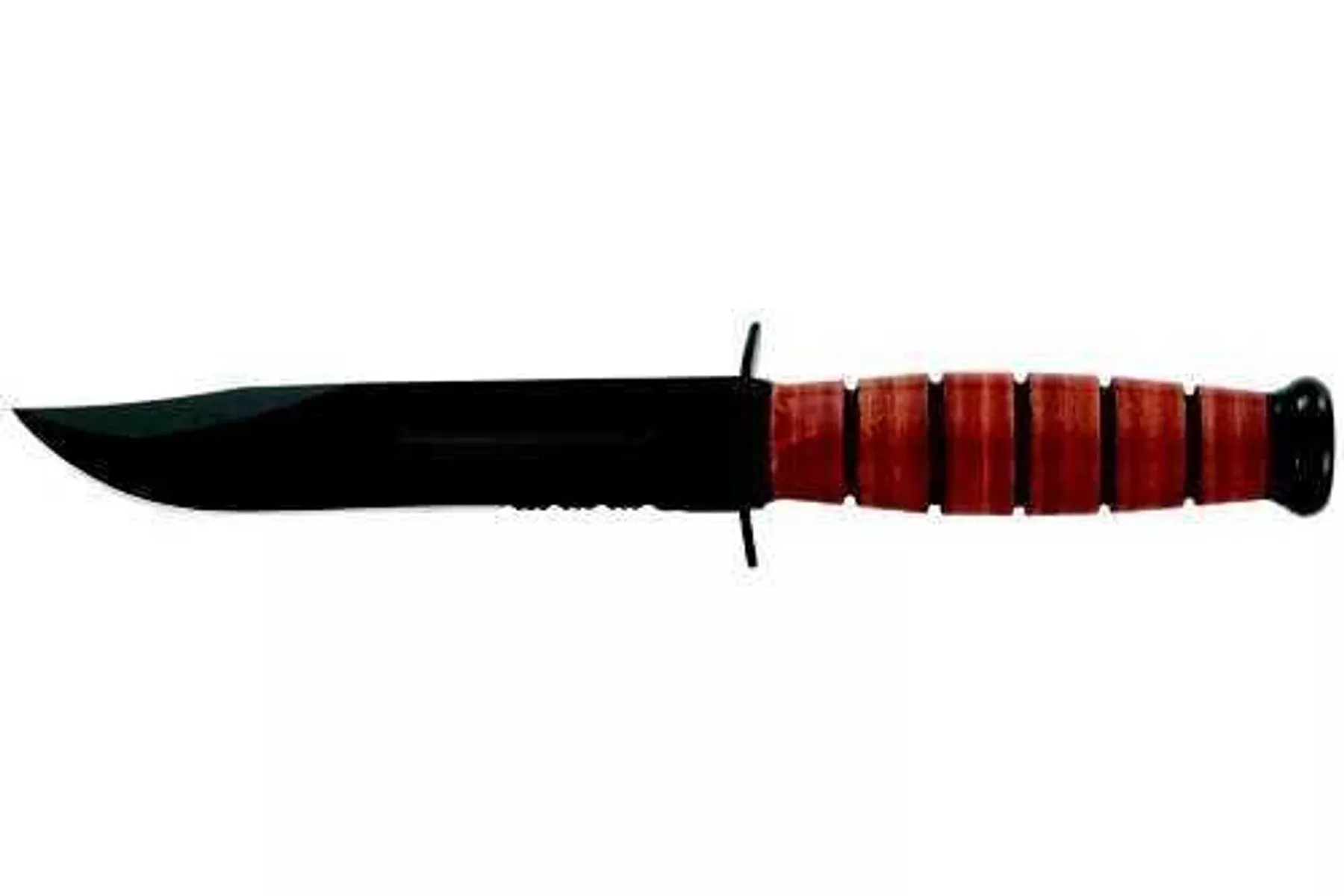 Ka-Bar Short USMC 1 1/4" Serrated Edge w/ Globe Sheath 2-1252-9