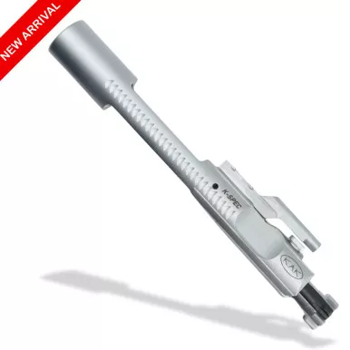 KAK K-SPEC-S Enhanced AR15 BCG- 5.56/300 Blackout- Down Vent, Full Chrome, Dual Ejector Bolt