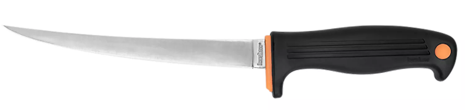 Kershaw 1257X Clearwater7″ Fixed Fillet Plain Satin 420J2 SS Blade Black Co-polymer Handle Includes Sheath