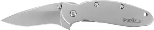 Kershaw 1620FL Scallion2.40″ Folding Drop Point Plain Bead Blasted 420HC SS Blade/Bead Blasted 410 Stainless Steel Handle Includes Pocket Clip