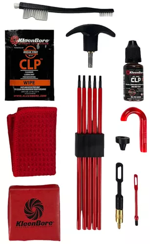 KleenBore SAF300 SAF-T-CLAD Universal Classic Cleaning Kit 22 Cal - 12 Gauge Handguns / Rifles / Shotguns