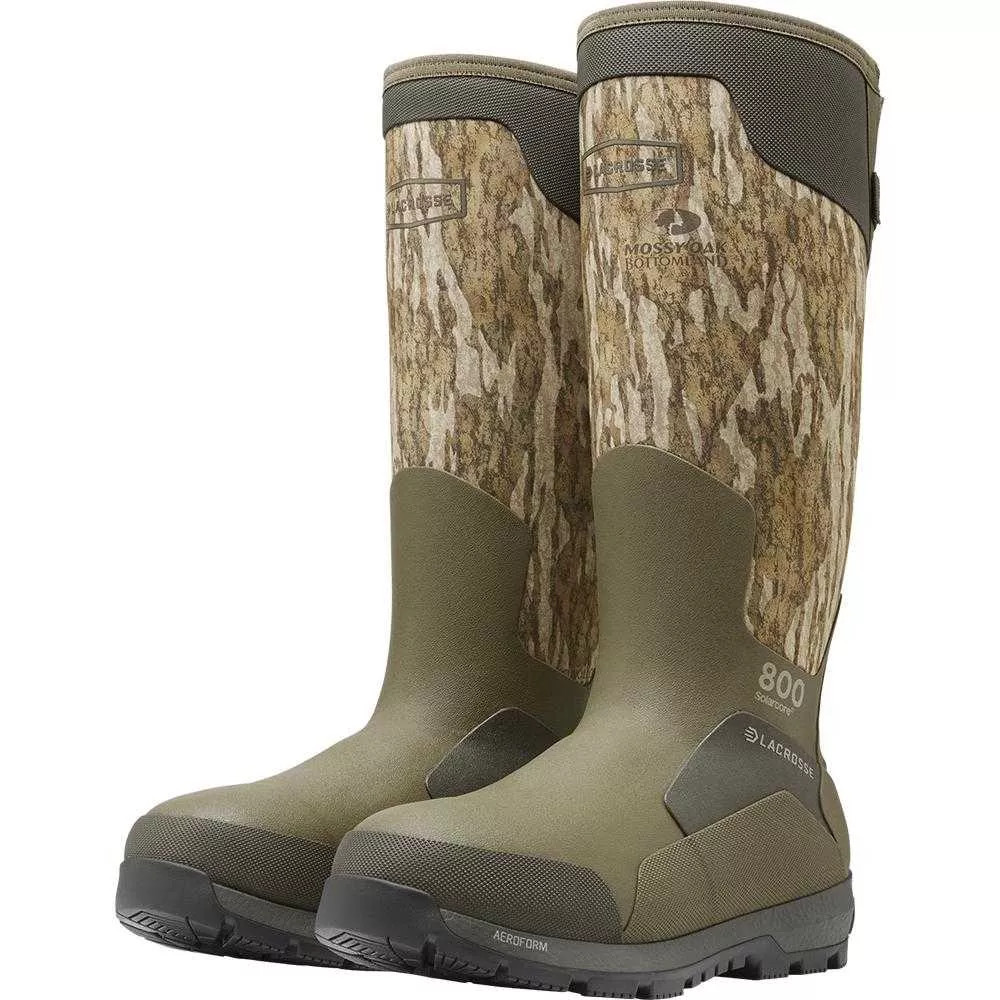 LaCrosse Alphaburly Aero 17″ Mens Hunting Boots 800G Mossy Oak Bottomland 10