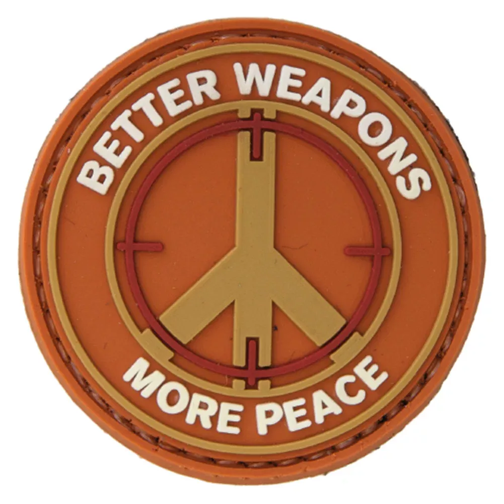 Lancer Tactical Better Weapons More Peace PVC Hook & Loop Morale Patch