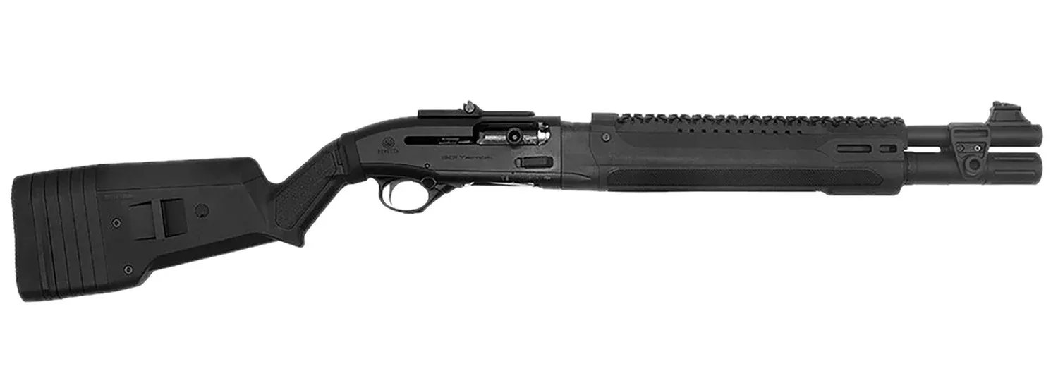 Langdon Tactical Tech LTT1301HBMBLK Beretta 1301 3" 7+1 18.50" Black Oxide Heat Shield Barrel, Black Anodized Aluminum Receiver, Black Magpul Polymer Stock, Beretta Patrol Forend