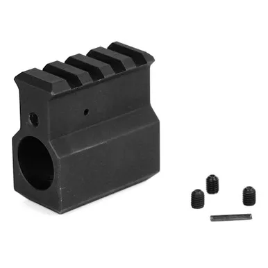 LBE Unlimited LBE Unlimited .750 Gas Block with Rail in Black - ARRGB-UH