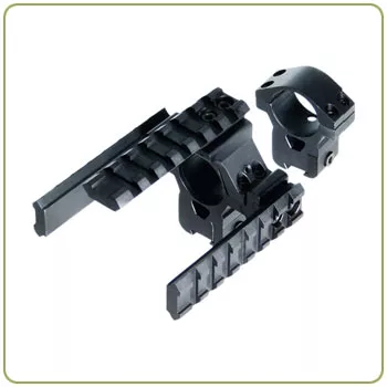 Leapers Deluxe Medium Profile Tri-rail Airgun/.22 1" Rings