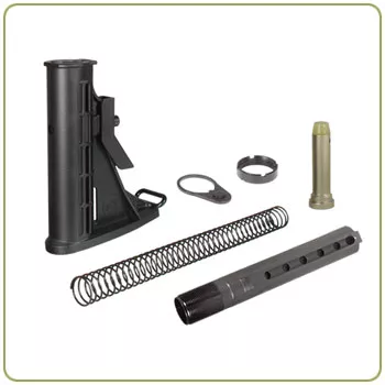 Leapers UTG PRO Made in USA 6-Position Mil-spec Stock Assembly - Black