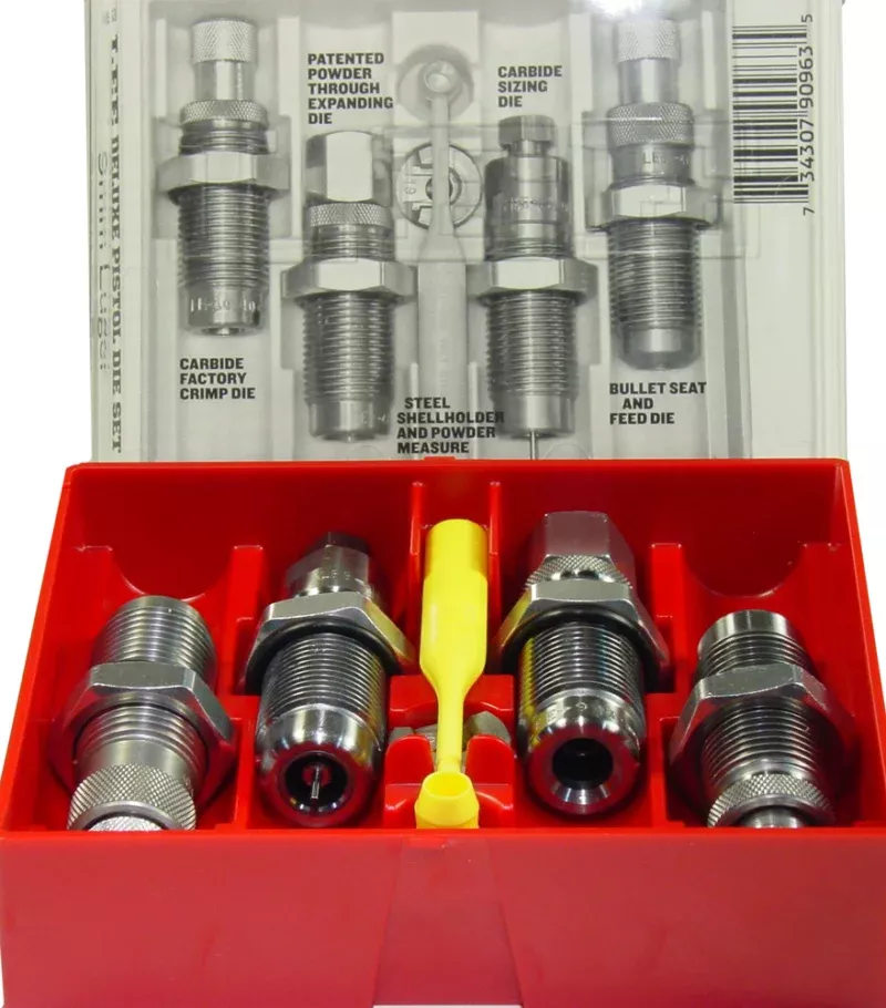 Lee Precision 90963 Deluxe 4 Die Set 9mm Luger