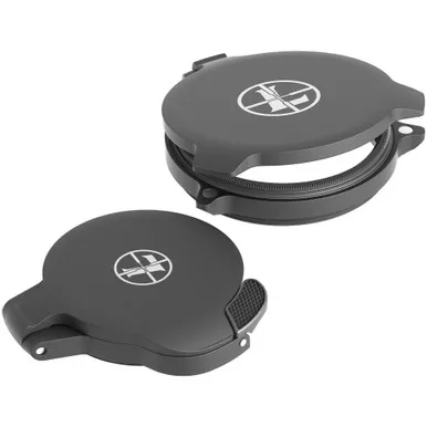 Leupold Alumina Flip Back Lens Cover Kit, Lens Protector, Matte Black, Fits 40mm & Standard EP 62990