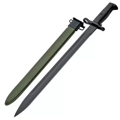 M1 GARAND BAYONET 21.5″ WITH WAR GREEN SHEATH