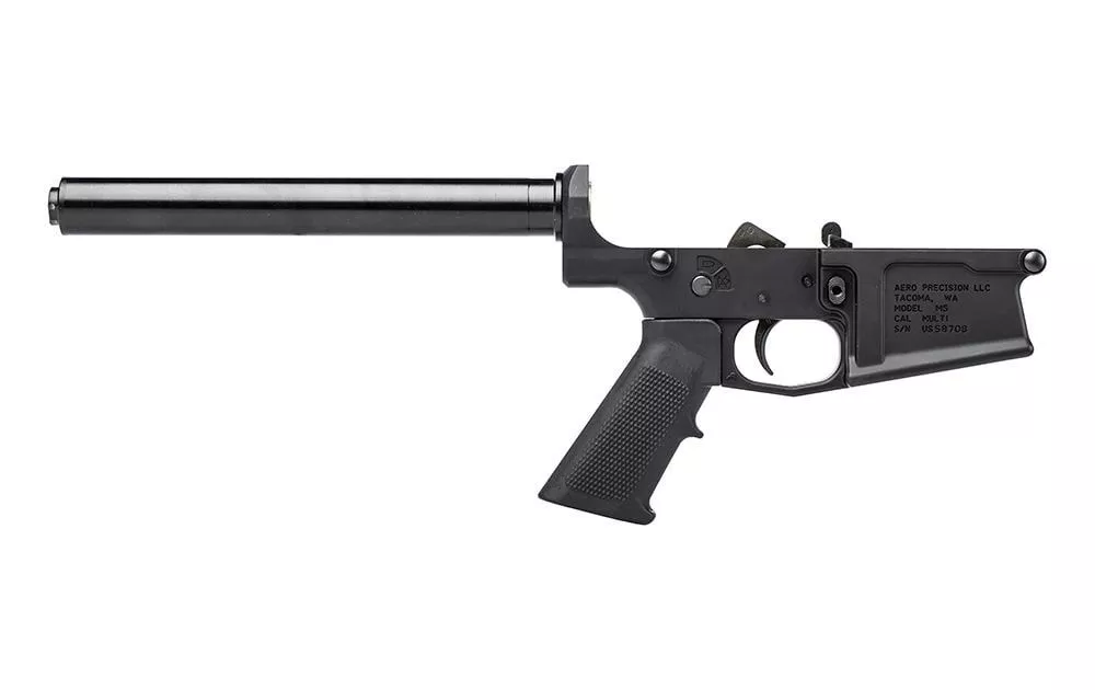 M5 (.308) Rifle Complete Lower Receiver w/ A2 Grip No Stock – Anodized Black – APAR308216