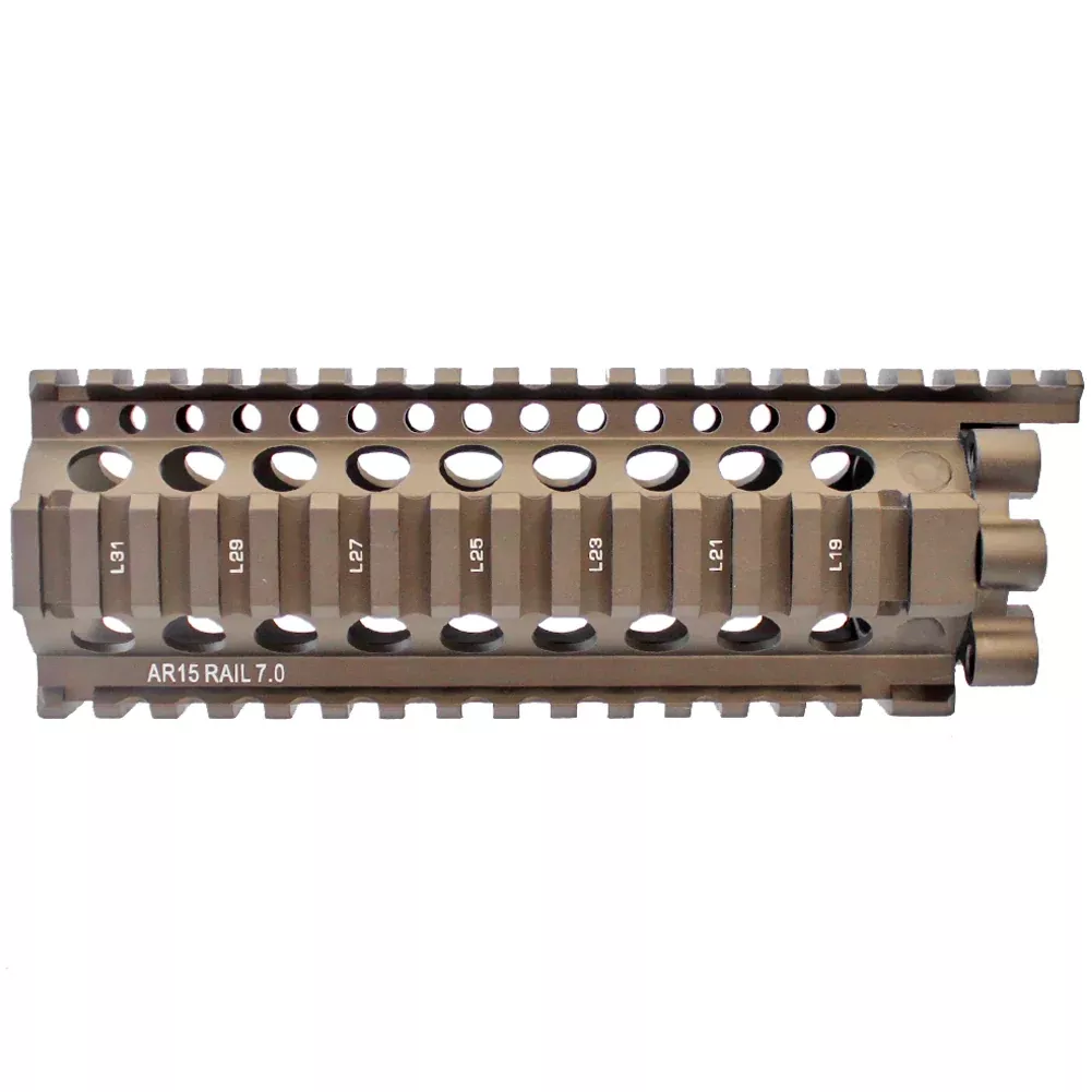 Madbull Licensed Daniel Defense 7" Lite RIS Handguard - Dark Earth