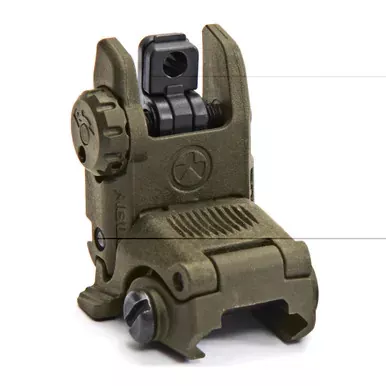 Magpul Industries MBUS Back-Up Rear Sight Gen 2, Fits Picatinny Rails, Flip Up, Olive Drab Green MAG248-ODG