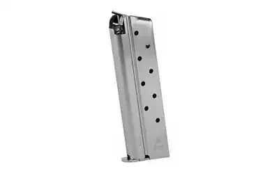 Mec-Gar 1911 38 Super 9 Round Magazine Nickel
