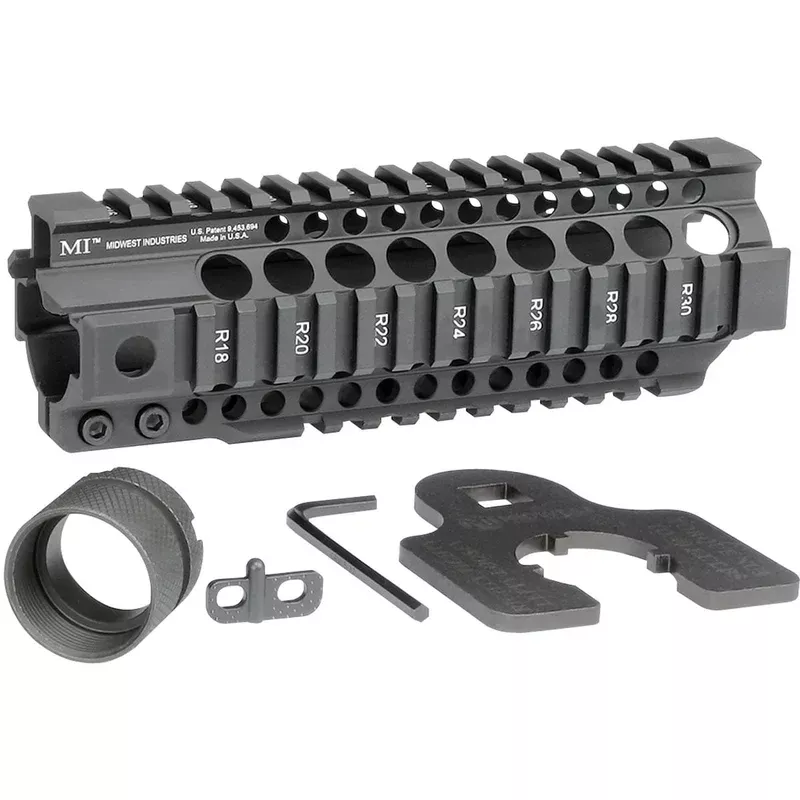 MIDWEST INDUSTRIES, INC. – AR-15 Combat T-Series 1-PC Free Float Handguard 7.25″ Black Quantity Discount PriceAdd To Favorite