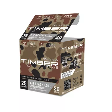 Migra Timber Plus 20GA 3" 1oz Steel/Bismuth Blend #4/6 Shot M20SB46