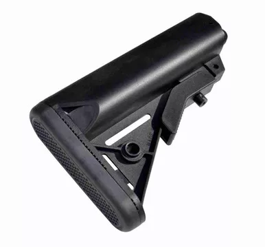 Mil-Spec Adjustable Buttstock with Slim Rubber Shoulder Recoil Pad