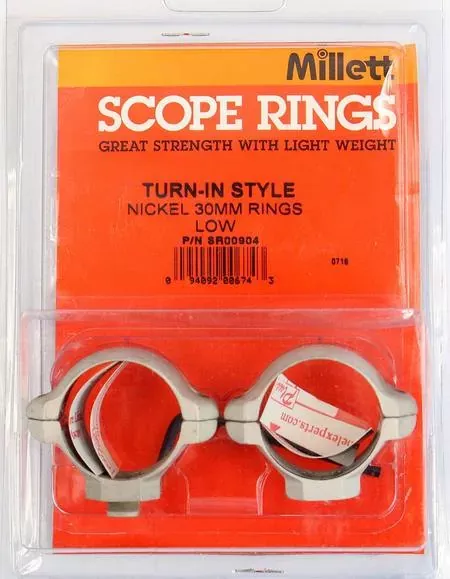 Millett Rings Turn in Nickel 30mm Low