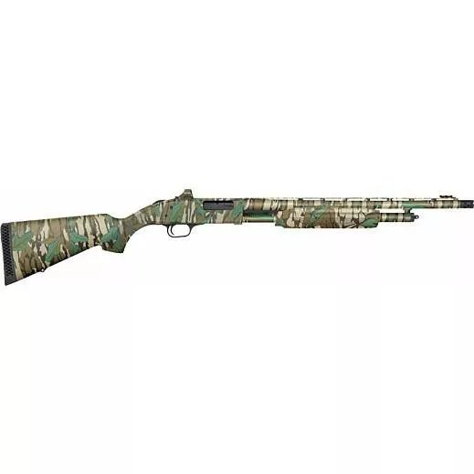 Mossberg 500 Turkey Shotgun 20 ga 3″ Chamber 5rd Magazine 20″ Barrel Mossy Oak Greenleaf with Holosun HS407K