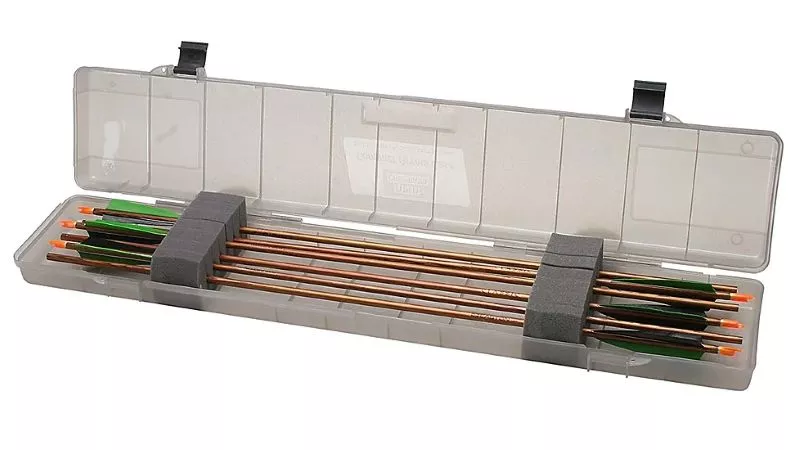 MTM COMPACT ARROW CASE HOLDS UP TO 18 ARROWS CLEAR SMOKE