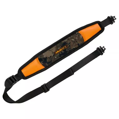 Muddy Trail Blazer Lightweight Sling, Adjustable Length, Black and Veil Canyon Gray, Includes QD Swivels MUD-TRLBSL-VCG