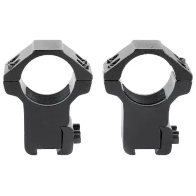 NcSTAR 3/8" Dovetail Rings, Supports 1" Scope Tubes , Black, 2 Piece, Fits on 3/8" Dovetail Rails RB27