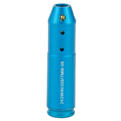 NcSTAR 308 Winchester Laser Cartridge Bore Sighter, Blue Finish, Fits 308 Winchester Chambers TLZ308