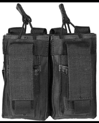 NcSTAR Double AR Magazine Pouch, Nylon, Black, MOLLE Straps for Attachment, Fits Two AR Style Magazines CVAR2MP2927B