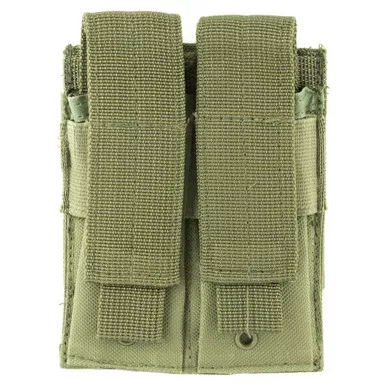 NcSTAR Double Pistol Magazine Pouch, Nylon, Green, MOLLE Straps for Attachment, Fits Two Standard Capacity Double Stack Magazines CVP2P2931G