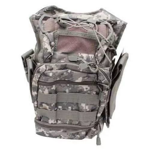 NcSTAR First Responder Utility Bag, Nylon, Gray Digital Camo, MOLLE / PALS Webbing, Rear Concealed Carry Pocket, Shoulder Strap CVFRB2918D