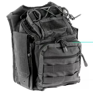 NCSTAR First Responder Utility Bag Nylon Gray MOLLE / PALS Webbing Rear Concealed Carry Pocket Shoulder Strap CVFRB2918U