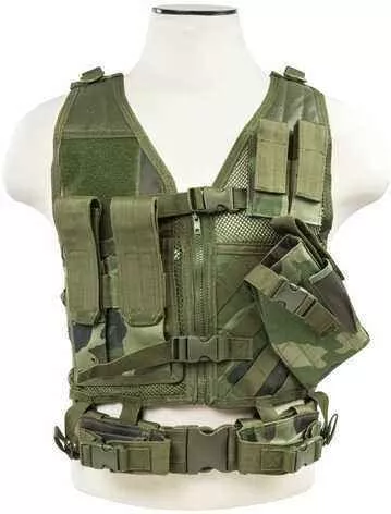 NcStar Tactical Vest Woodland, XS-Small Md: CTVC2916Wc