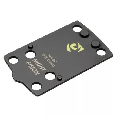 Night Fision Pistol Optic Plate - Mount, Fits Glock 48/43X, Black