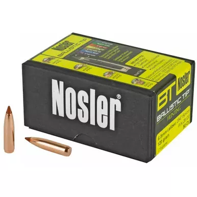 Nosler Ballistic Tip, .264 Diameter, 6.5MM, 120 Grain, Spitzer Boat Tail, 50 Count 26120