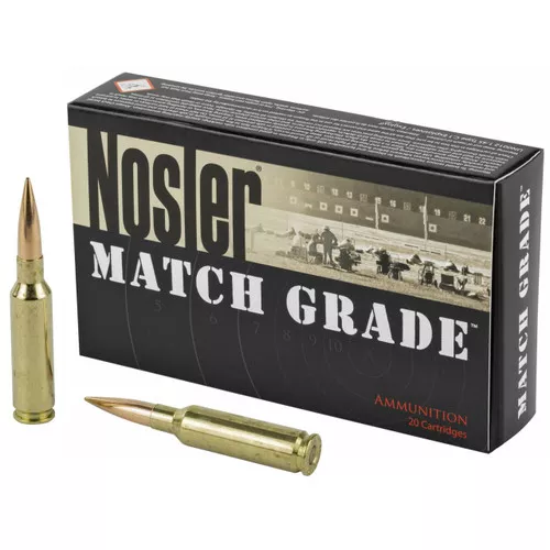 Nosler Match Grade Hyper Velocity Centerfire Ammunition, 6.5 Creedmoor, RDF Hollow Point Boat Tail, 140 Grain – 20 Cartridge Box ( 20 / 1 )