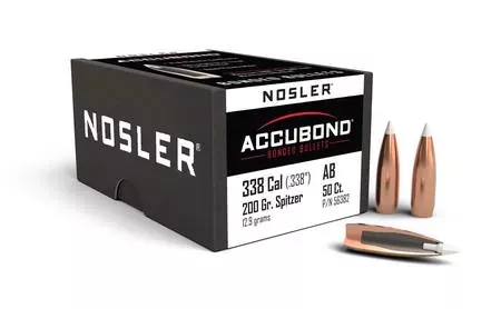 Nosler Projectile 338 cal 200 gr Accu-Bond | 50x