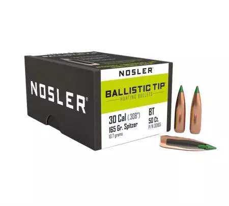 Nosler Projectiles 30 Cal 165gr Ballistic Tip Hunting | 50 Projectiles