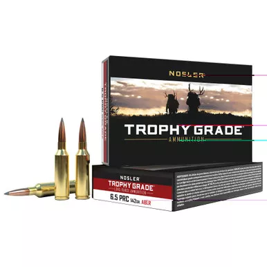 Nosler Trophy Grade, 6.5 PRC, 142 Grain, AccuBond Long Range, 20 Round Box 61232