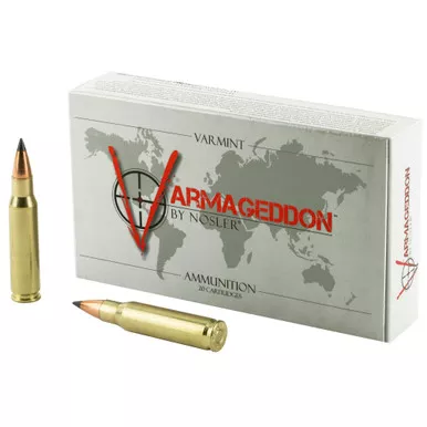 Nosler Varmageddon, 308 Winchester, 110 Grain, Flat Base Tipped, 20 Round Box 40272