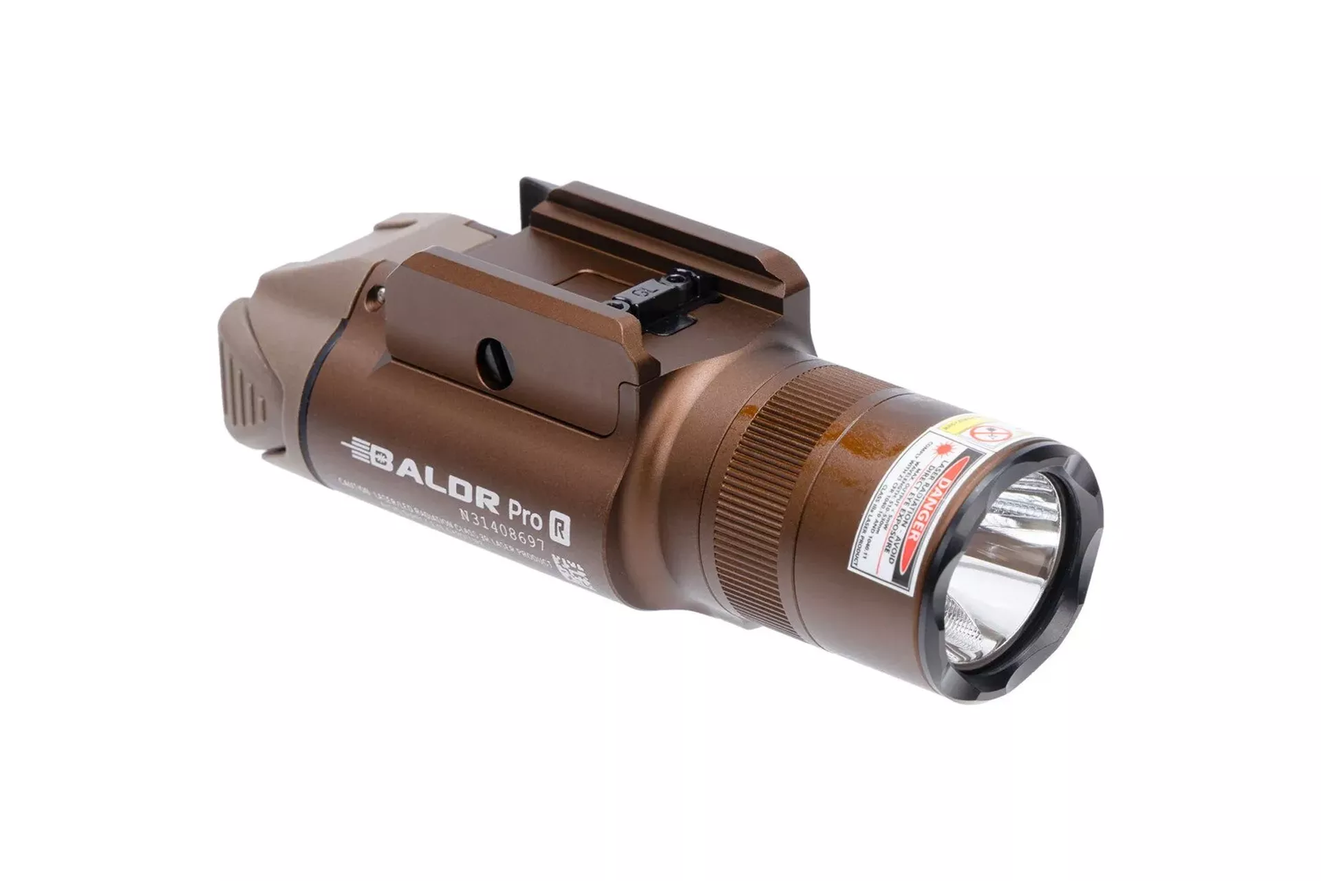 Olight Baldr Pro R 1350 Lumen Rechargeable Weapon Light and Green Laser Sight – Tan – 0.0002.0060