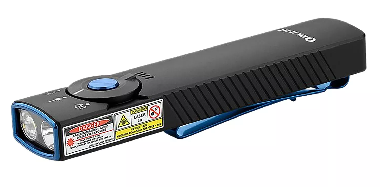 Olightstore Usa Inc ARKFELDPRO3RBKCW Arkfeld Pro Black 1/15/100/420/1,300 Lumens White LED Green Laser UV Light