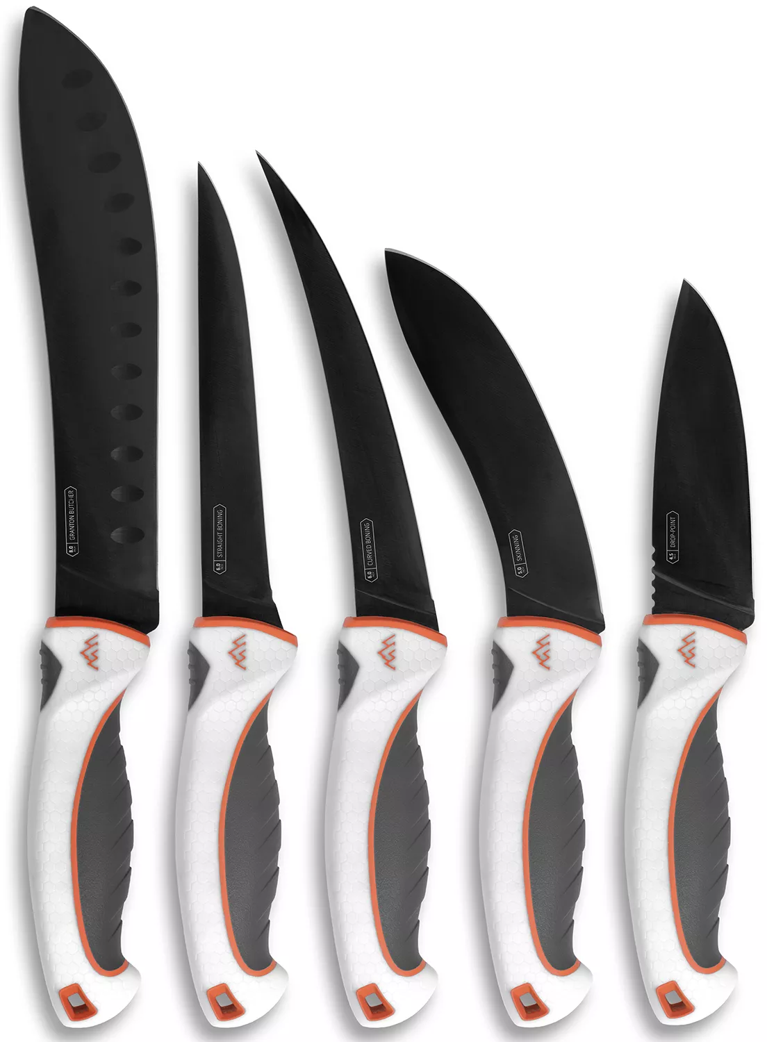 Outdoor Edge EM1 Ergo Max Processing Kit 5Cr13MoV Black Titanium Blade 5 Piece